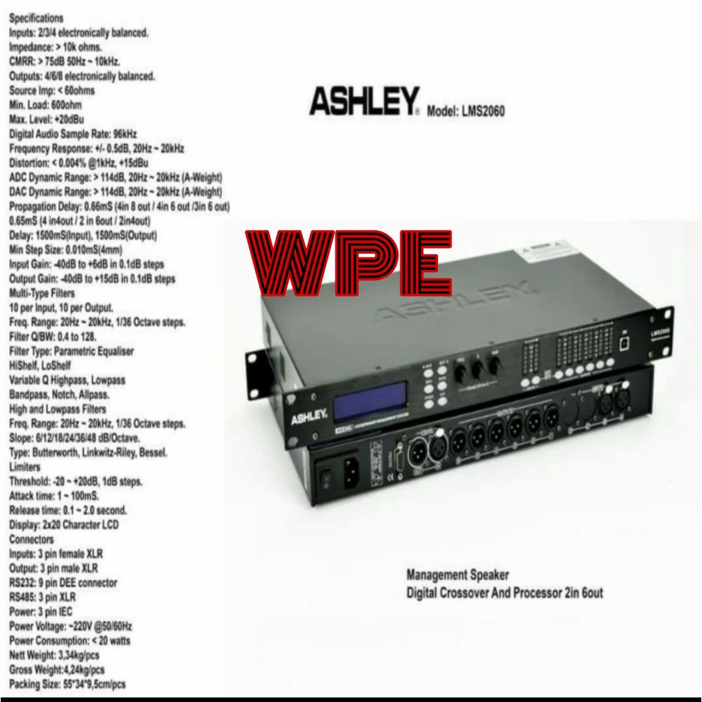 speaker management ashley lms 2060 lms2060 original