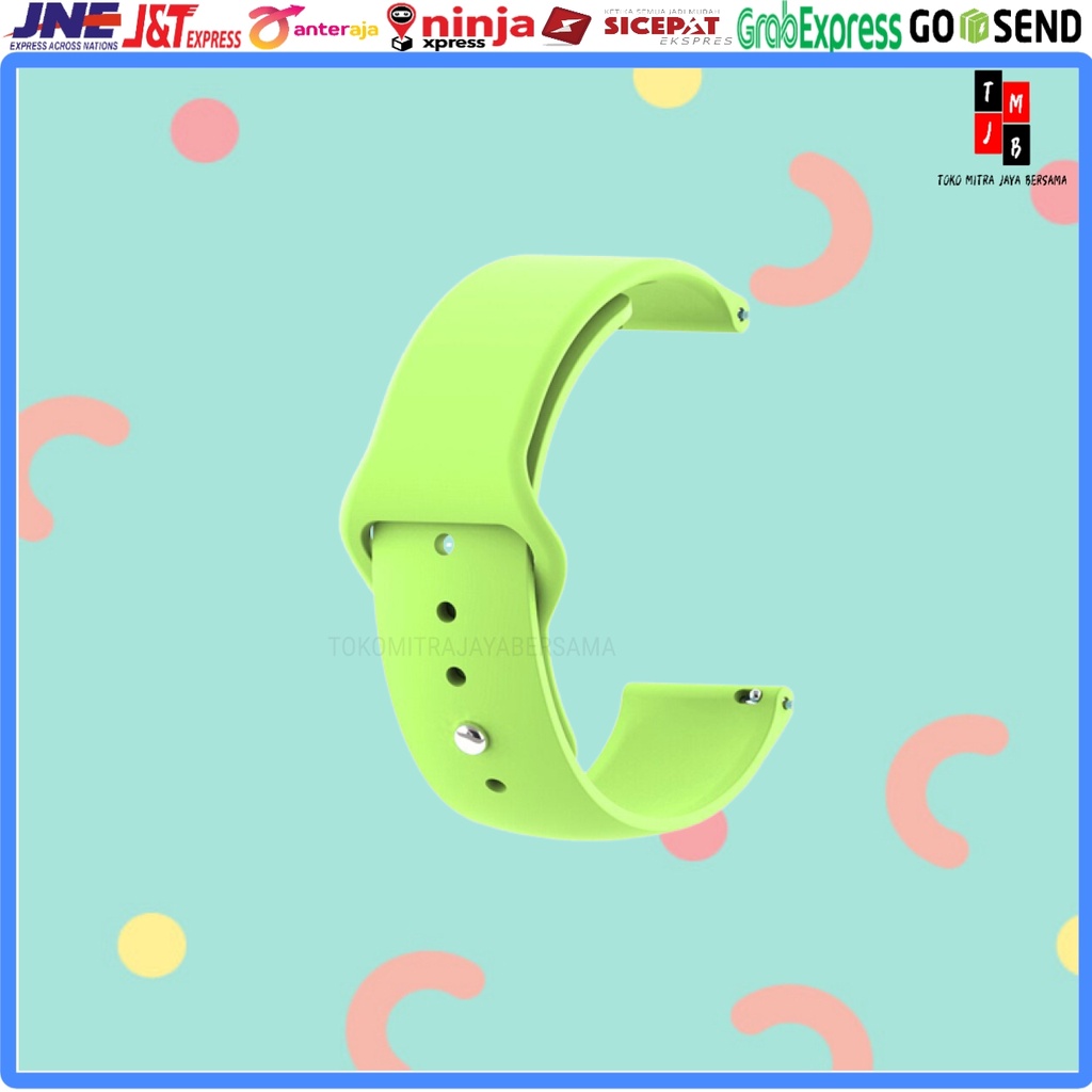 STRAP SMARTWATCH TALI JAM SILICONE SILIKON 22MM UNIVERSAL MODEL KLIP HIGH QUALITY HUAWEI HONOR SAMSUNG