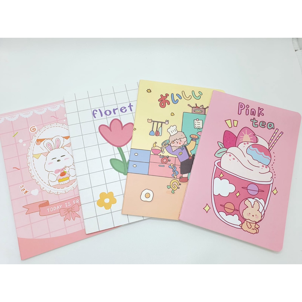 Buku Notes Cute Cartoon Character Notebook Lucu Import A5 [Part 2]