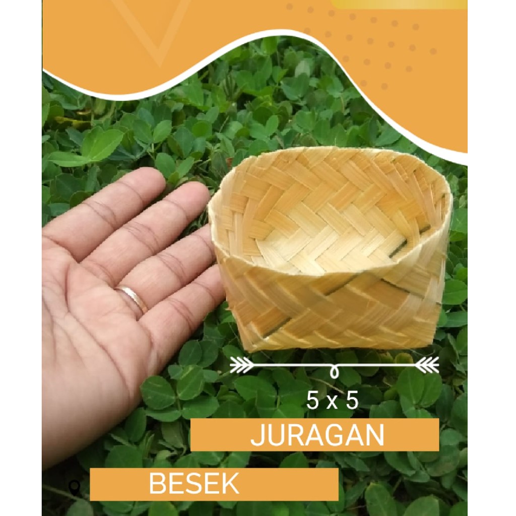 Cod B5-Besek 5 X 5X 4 -Besek Ukuran Kecil-Besek Souvenir- Kotak Souvenir Murah-Souvenir Unik-Besek