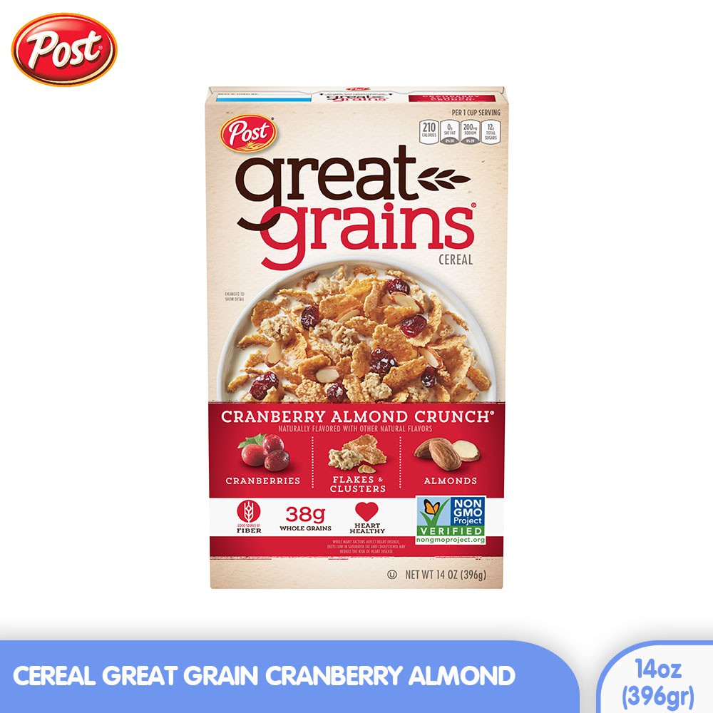 

post cereal cranberry almond 396 Gr ( 14 Oz )