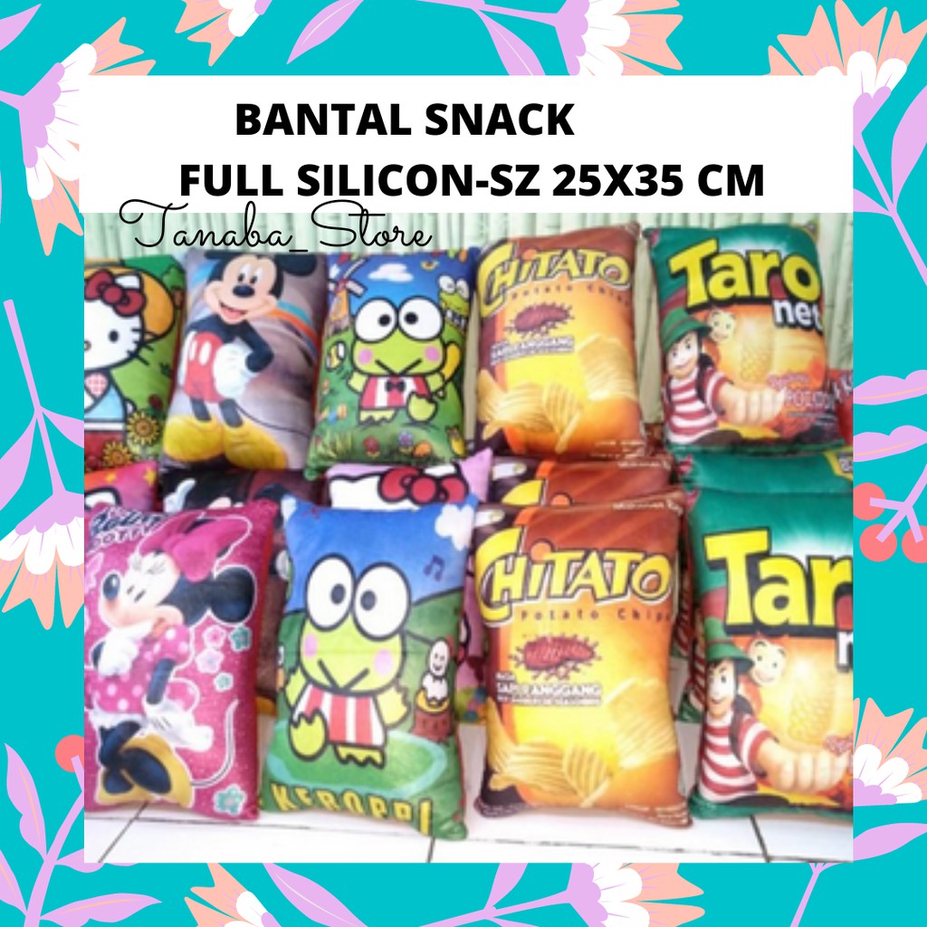[ibu.woro/Tanaba_Store]BANTAL SNACK - BANTAL PRINT KARAKTER - BANTAL KARAKTER