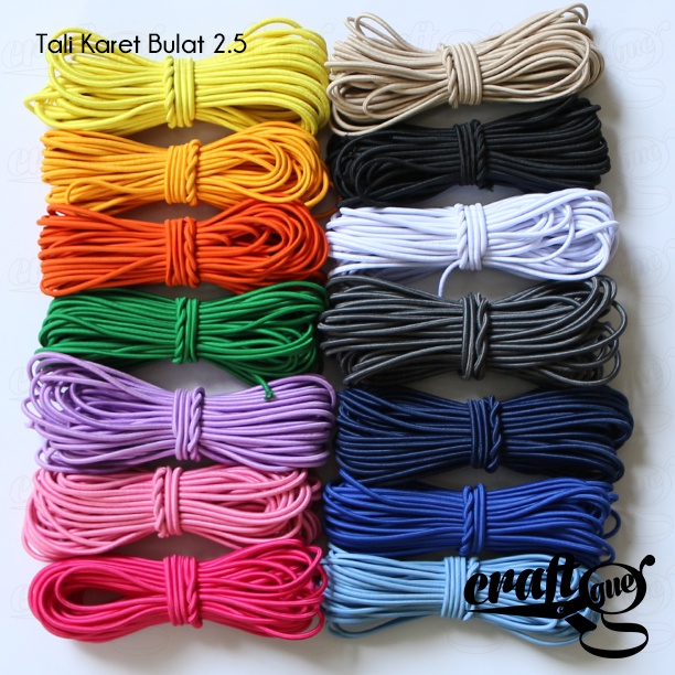 Tali Karet Bulat 2.5mm (Meter-an)