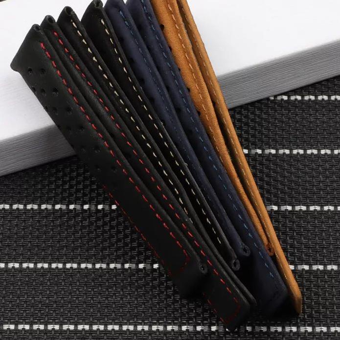 Tali Jam Kulit Leather Strap Tali Jam Tangan TAG HEUER Calibre