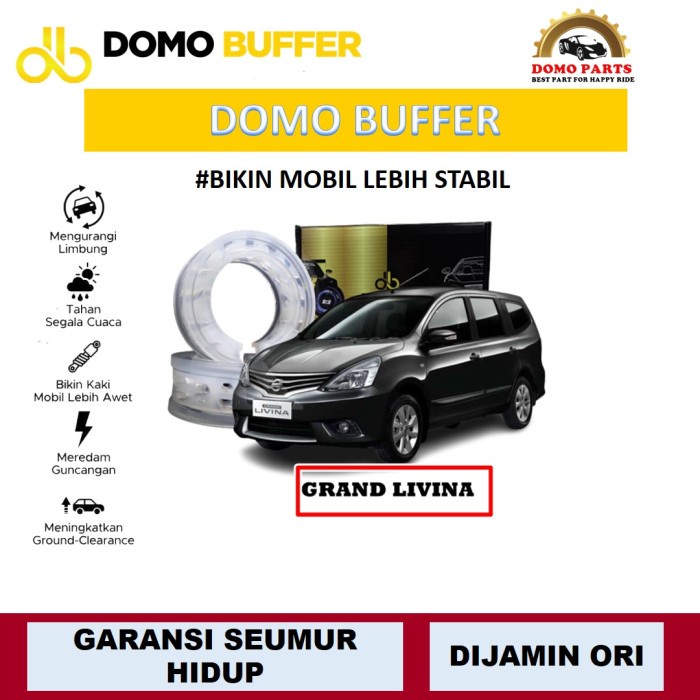 Domo Buffer Grand Livina Karet Damper Peredam Guncangan Mobil Livina - Shock Belakang