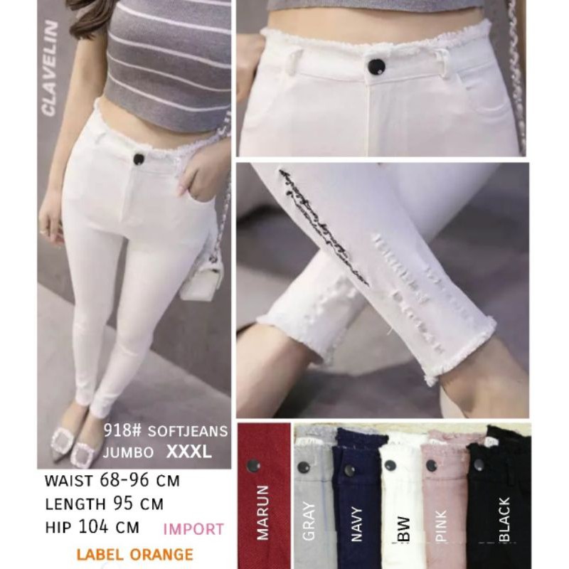 MDLV ~ BM JUMBO 8918 SOFTJEANS // FASHION IMPORT WANITA
