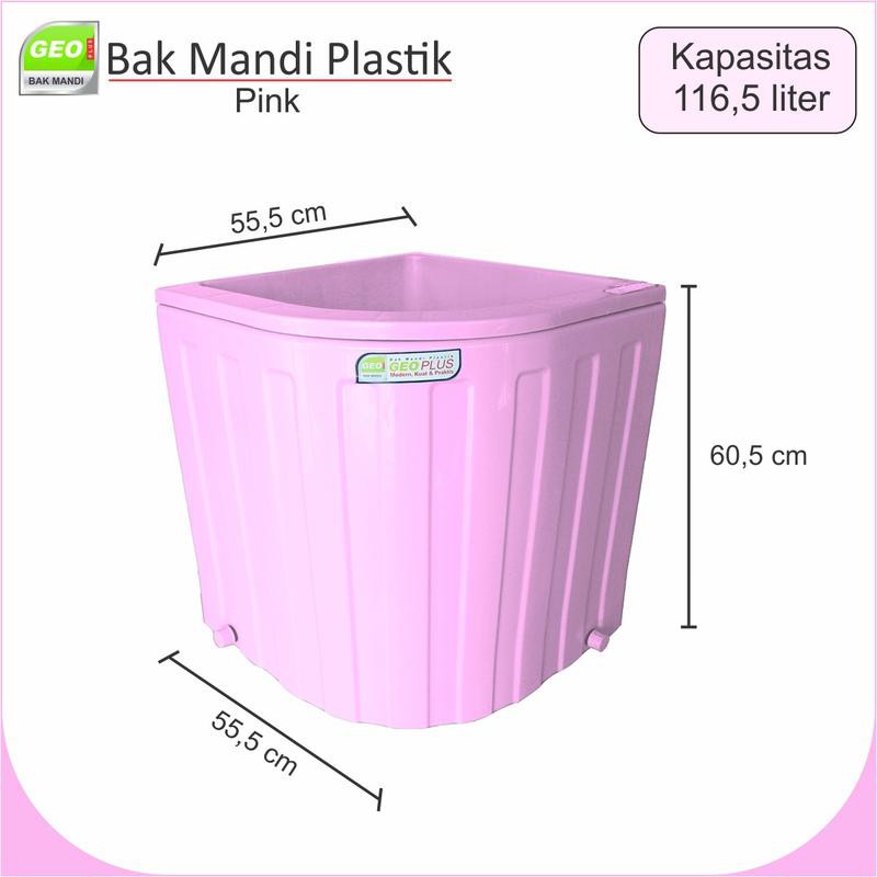 Bak Mandi Plastik 116 5 Liter Pink Geoplus Shopee Indonesia