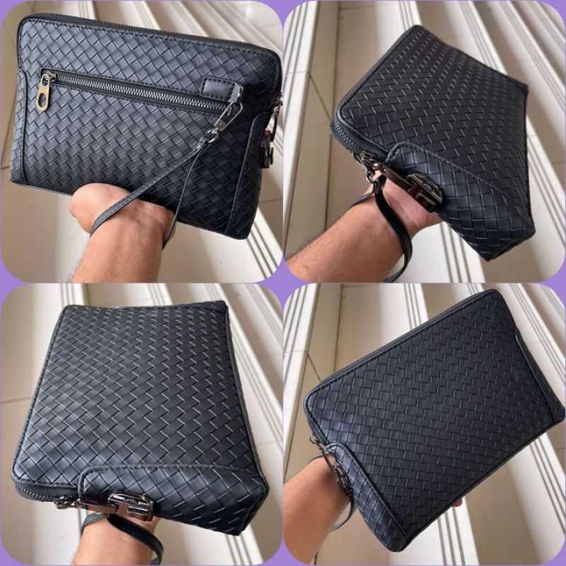 Handbag Kulit Asli clutch Pria Wanita