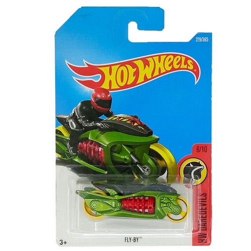 Hot Wheels Fly By Hijau HW Daredevils Mainan Motor Hotwheels