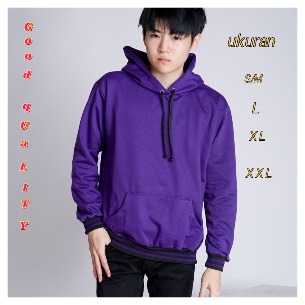 MUKZHOP - Sweater Hoodie BASIC VIOLET