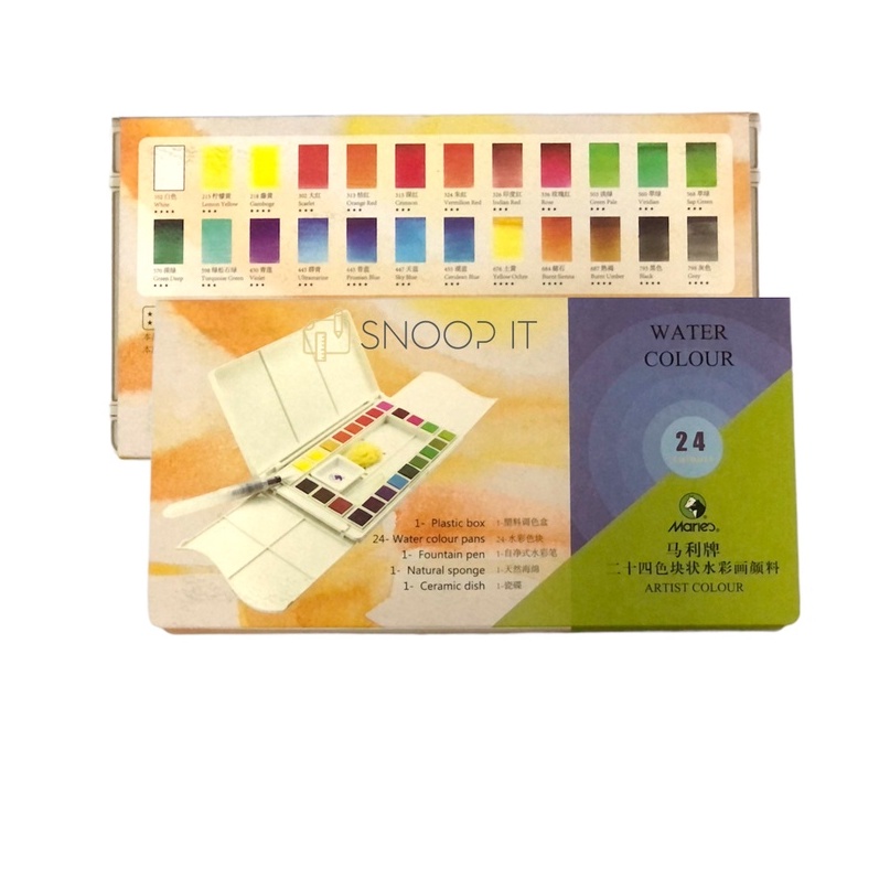 

Water Colour 24 Warna Maries #W-4024 / Cat Air Artist Colour 24 Warna – SHSNP