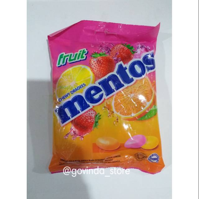 

PERMEN MENTOS BUAH ANEKA RASA ISI 40BUTIR PER PAK