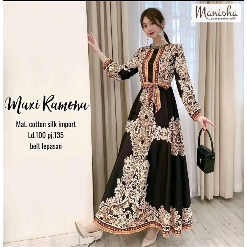 Gamis terbaru maxy Ramona premium by manisha