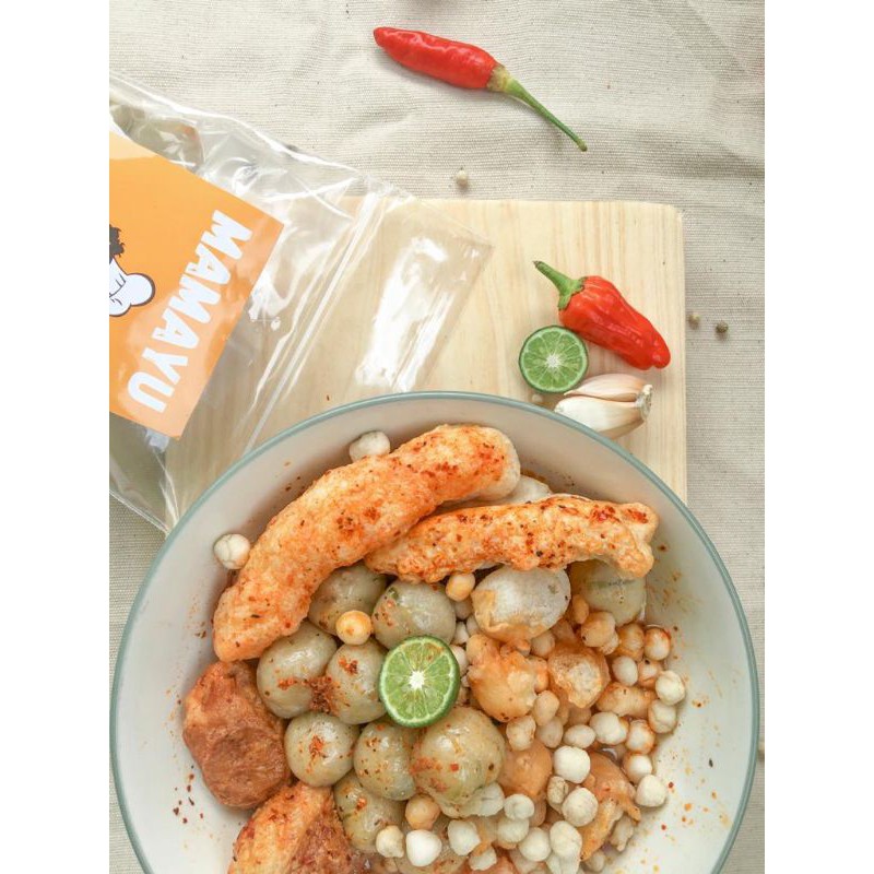 

Cilok Kuah Mamayu (Isi Ayam Cincang Pedas)