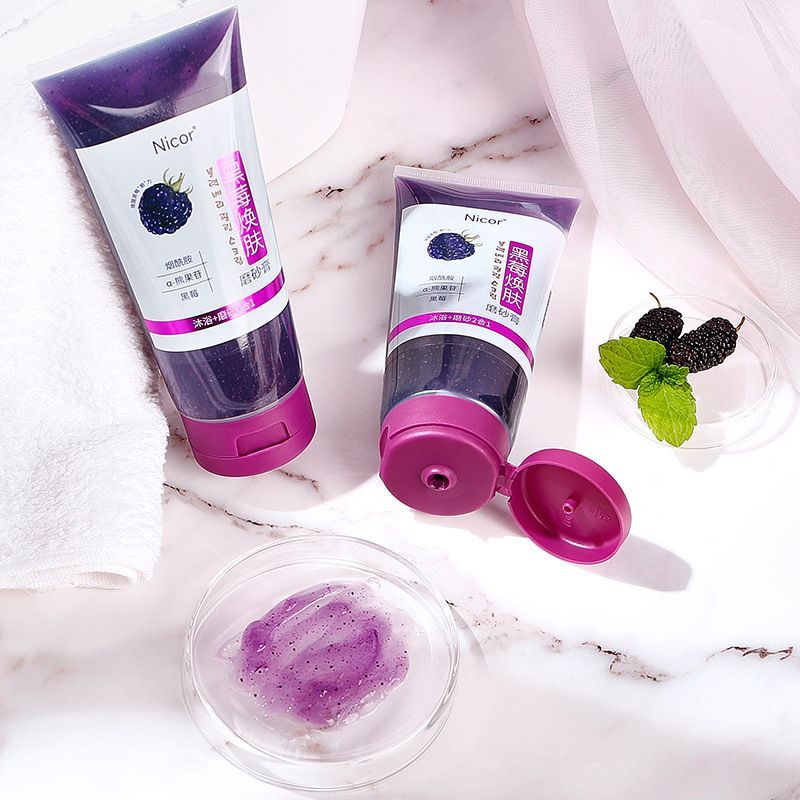 Blackberry Peeling Scrub Exfoliating Body Scrub Facial Scrub - Scrub Badan dan Muka