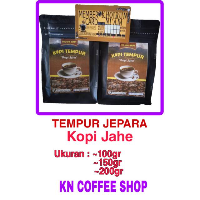 

KOPI JAHE KHAS TEMPUR JEPARA