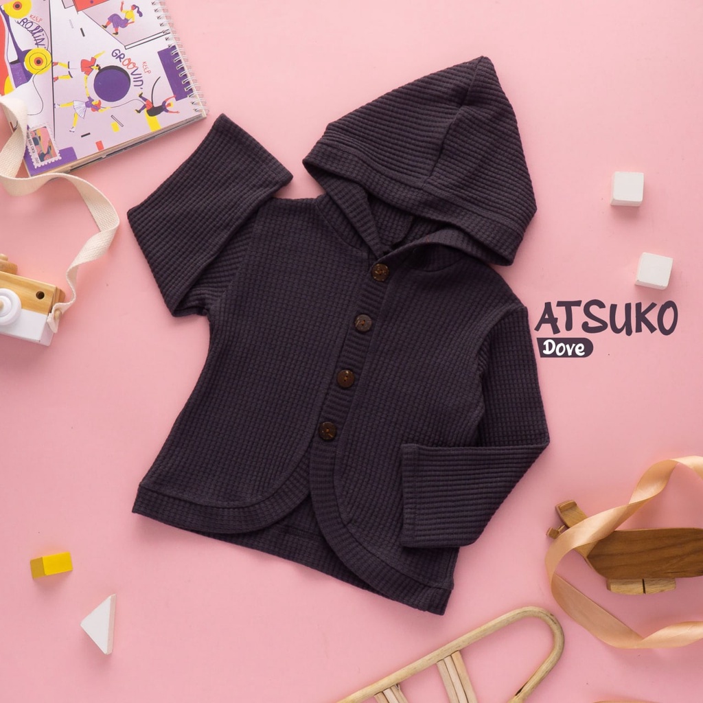 Nauree - Hoodie Set Atsuko Anak Perempuan 1 2 3 4 5 6 Tahun Setelan Anak Bahan Cotton Combad 30s Tebal Adem Nyaman Dipakai Menyerap Keringat Dingin Tidak Panas Lembut Halus Premium Celana Karet Jahitan Rapi Model Lucu Untuk Jalan Jalan