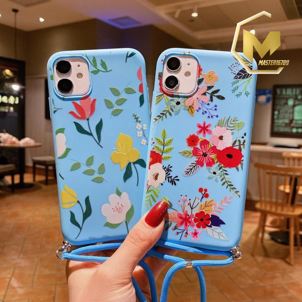 SS179 CASE SLINGCASE LANYARD BUNGA OPPO A1K A37 NEO 9 A71 A83 A39 A57 F7 F5 YOUTH MA1203
