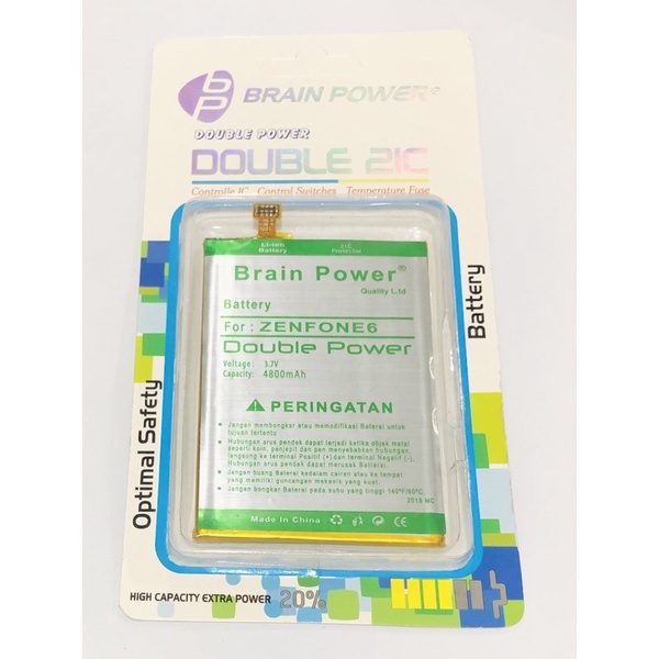 Battery batre Asus Zenfone 6 Brain power