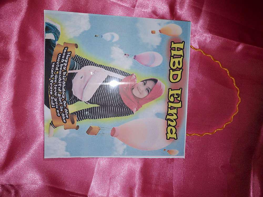 Walldecor 15x15 Pajangan Murah Souvenir Custom Walpaper ( Souvenir Ulang Tahun Anak Hiasan Dinding )