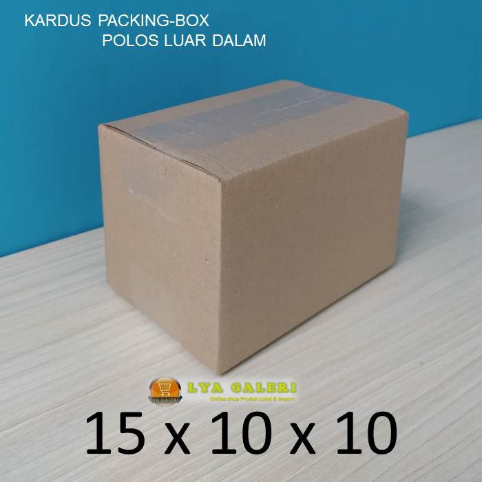 

Karton Box Uk.15x10x10 cm Kardus Packing Polos Luar Dalam