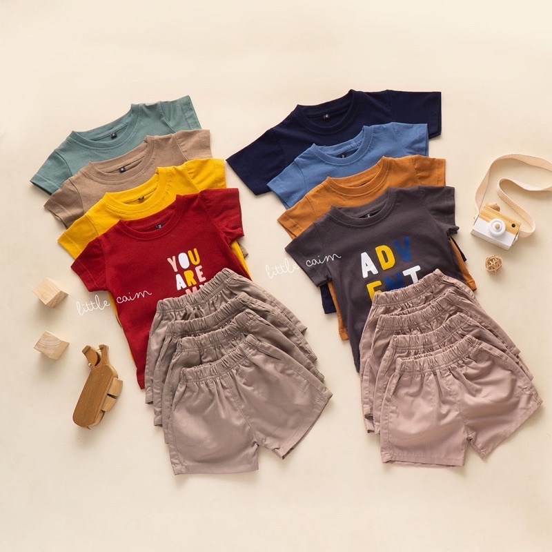 LITTLECAIM - JACK SET size 2-10  (setelan baju anak)