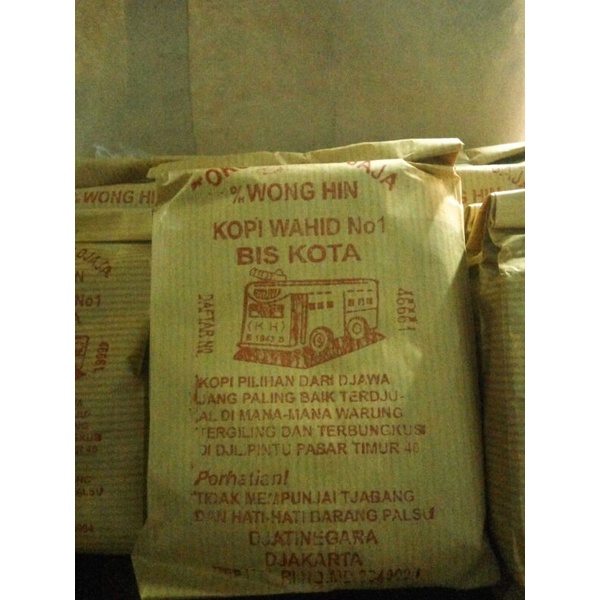 

kopi robusta jawa merk bis kota ukuran 100 gram