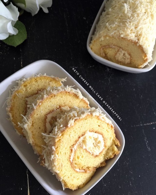 

KUE KETO CHEESE ROLL CAKE DEBM KETOBETIC FLOUR KEJU