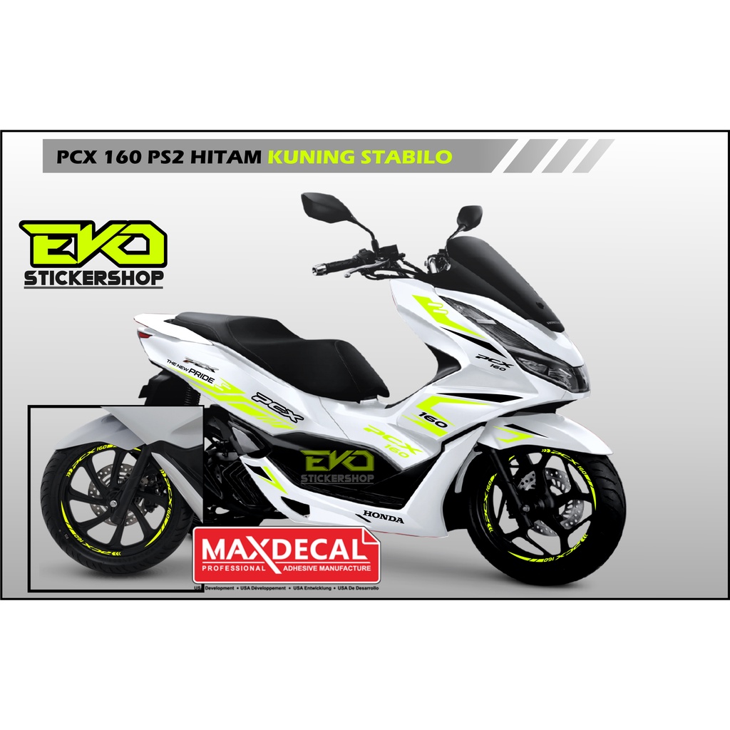 Sticker PCX 160 PUTIH Cutting Stiker New Pcx STABILO