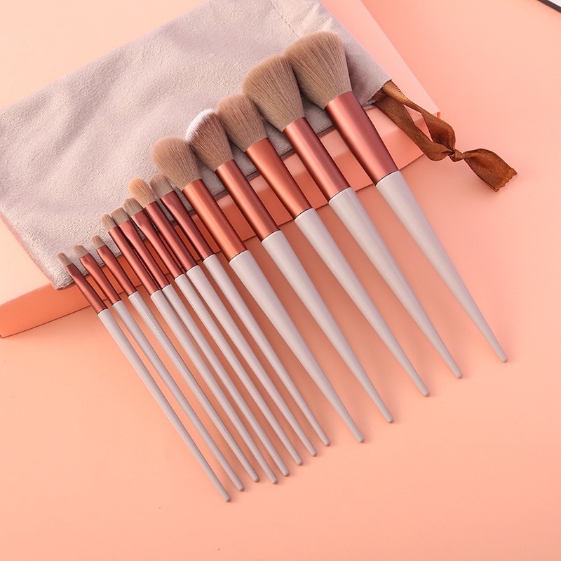 Kuas makeup set isi 13 pouch kain