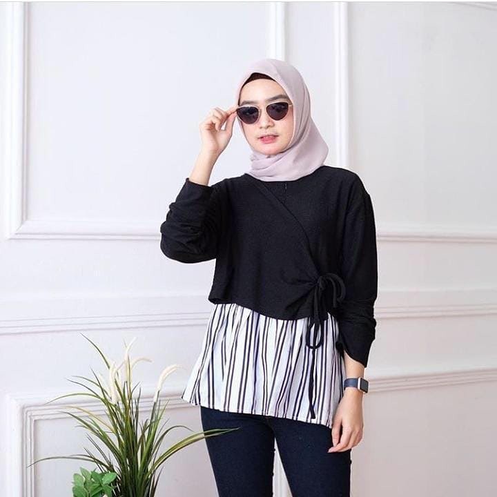 NEPISA Baju  Cewek Kekinian  Murah Wanita  Atasan  Blouse 