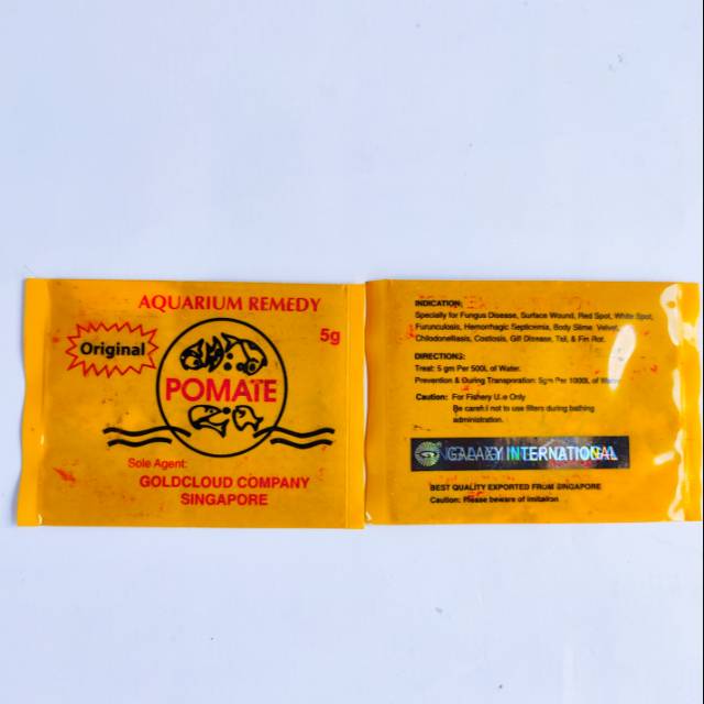 POMATE GALAXY/GINGA ORIGINAL 5Gr Obat Kuning Obat Luka Obat Karantina Ikan
