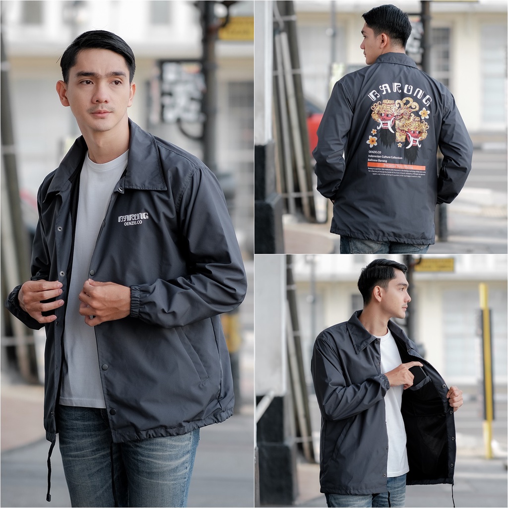 JAKET KEMEJA PRIA KEREN TRENDY COACH COWOK PARASUT PREMIUM TASLAN WATERPROOF ORIGINAL DISTRO OENZIE