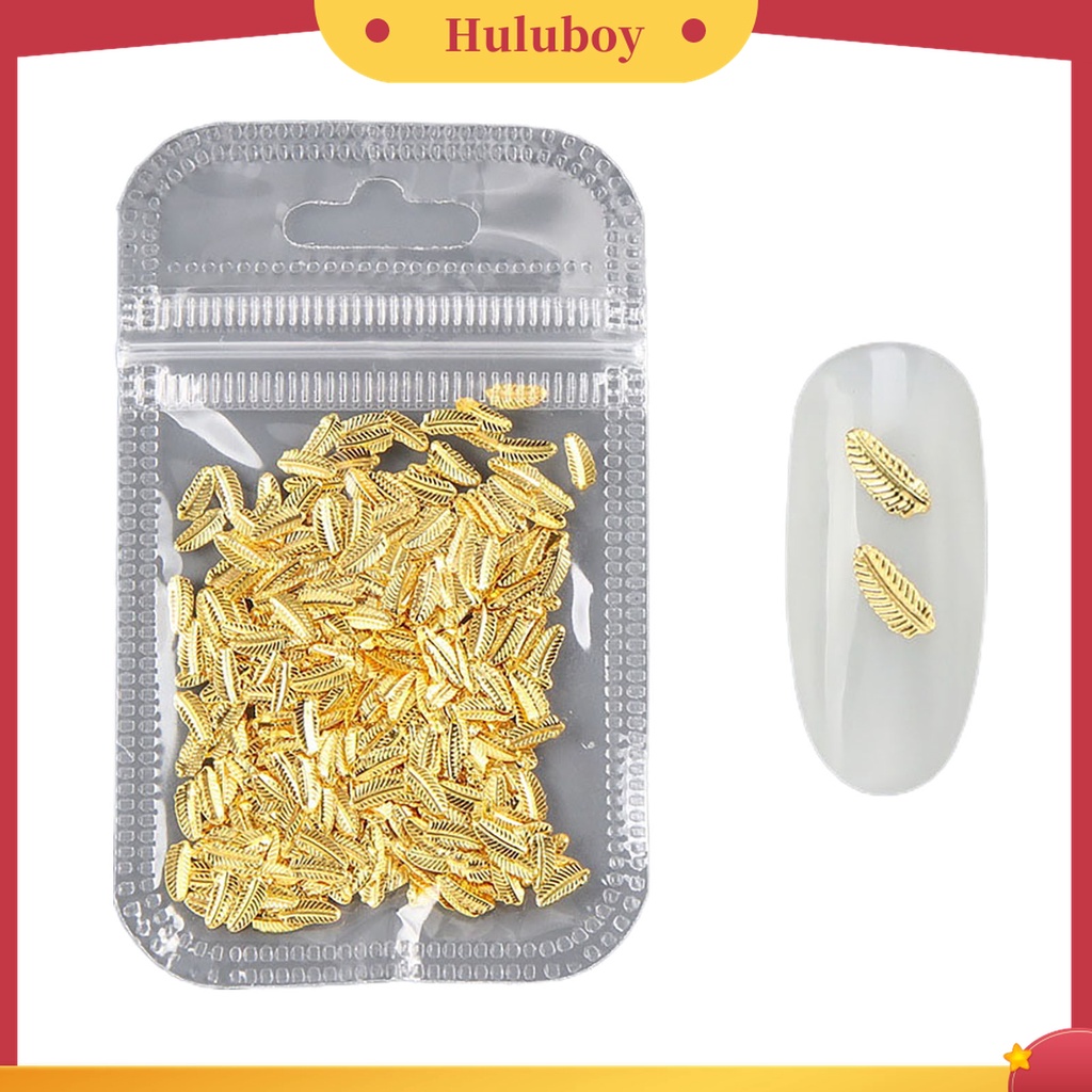 Huluboy Huluboy♡ 500pcs / Pack Stiker Kuku Bentuk Rivets Bahan Metal Untuk Manicure Wanita