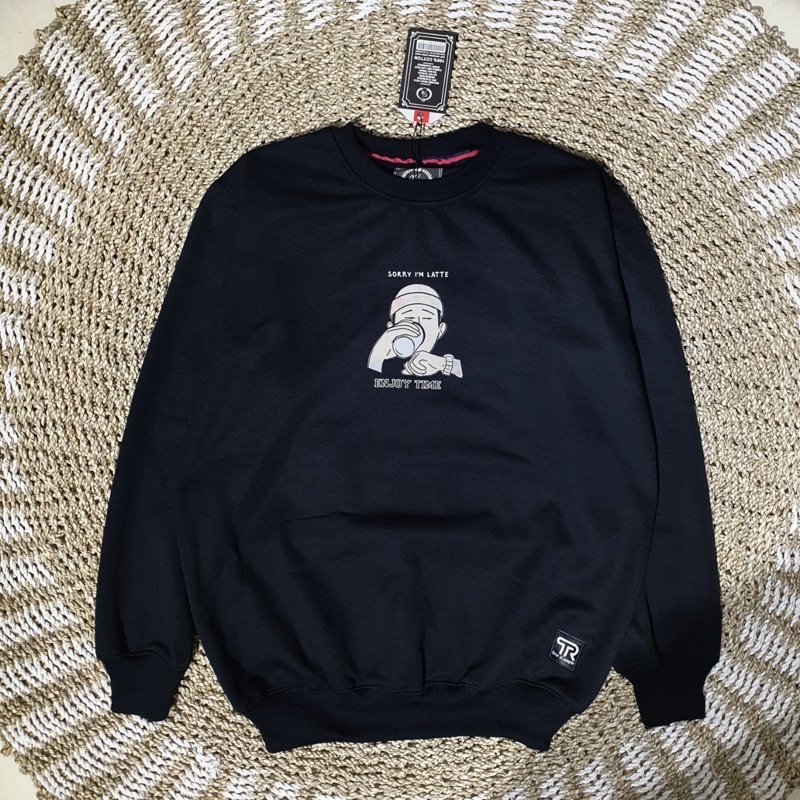 SWEATER CREWNECK PRIA BLACK INSOMNIA ORIGINAL WANITA SWITER DISTRO SWEATSHIRT EIGHT DISTRO-Crewneck 17