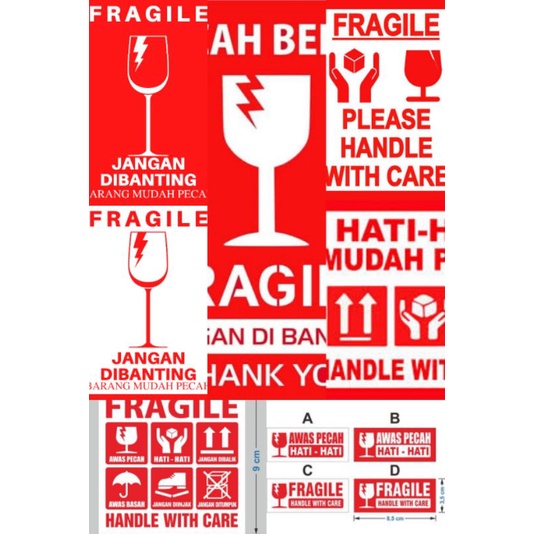 

Stiker Fragile Cromo / Kromo