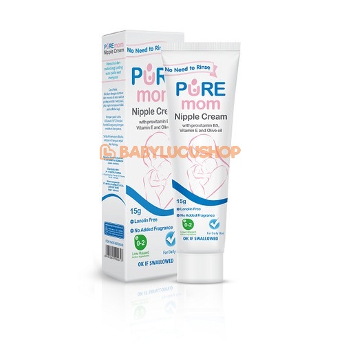 Pure Mom Nipple Cream 15 gr l PureMom Nipple Cream l krim puting susu