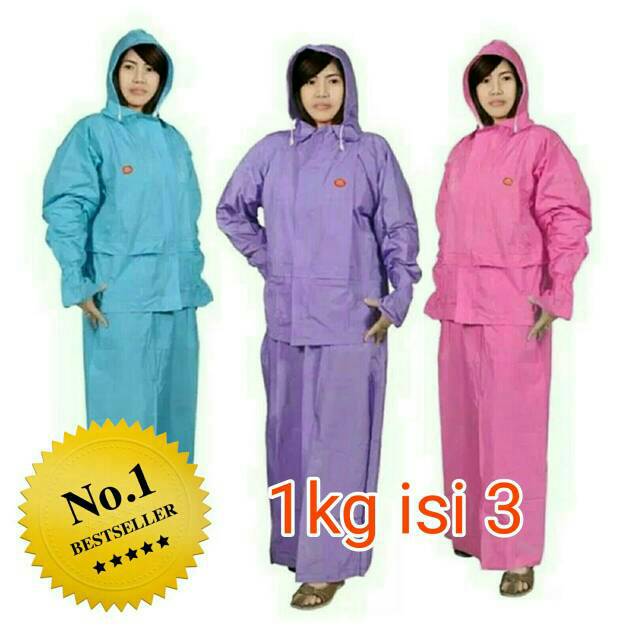 Jas Hujan Wanita SHE ( rok+jaket ) Indoplast