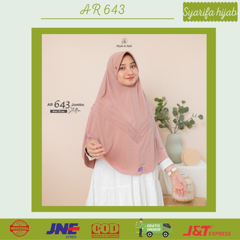 Hijab Arrafi Ar 643 Jilbab Instan Jumbo