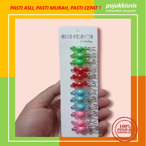 GROSIR PENITI HIJAB isi (12pcs) BEST SELLER / PIN HIJAB / PENITI BROSS JILBAB