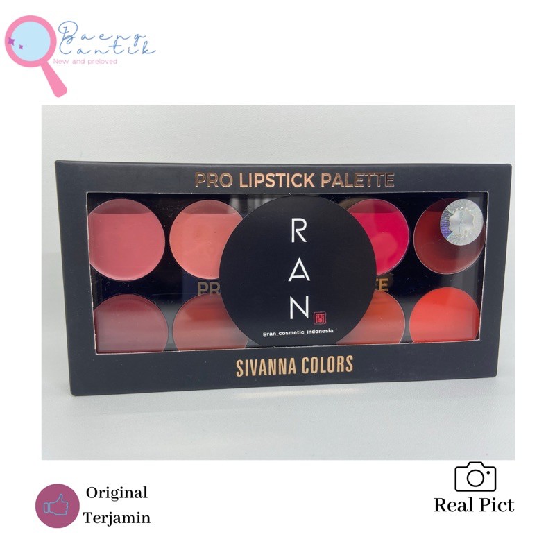 Ran Pro Lipstik Palette Sivanna Colors No2 New
