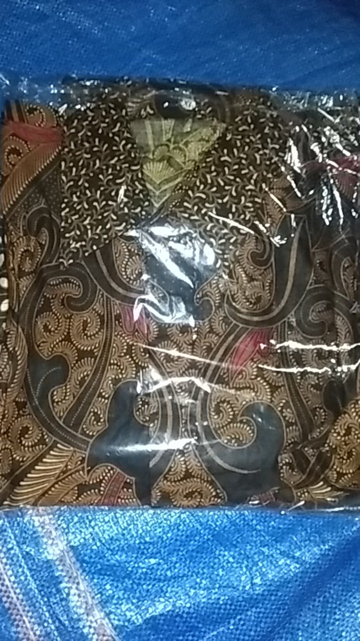 Kemeja Batik Pria Lengan Panjang Size M L Xl Xxl Bswart