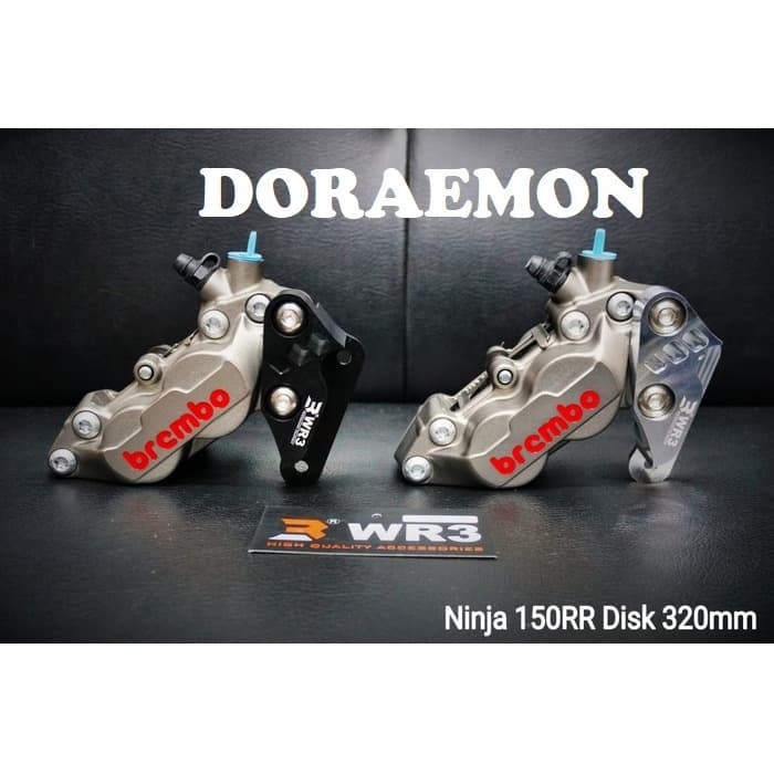 Bracket kaliper brembo ninja 150rr wr3 320mm breket caliper 4piston