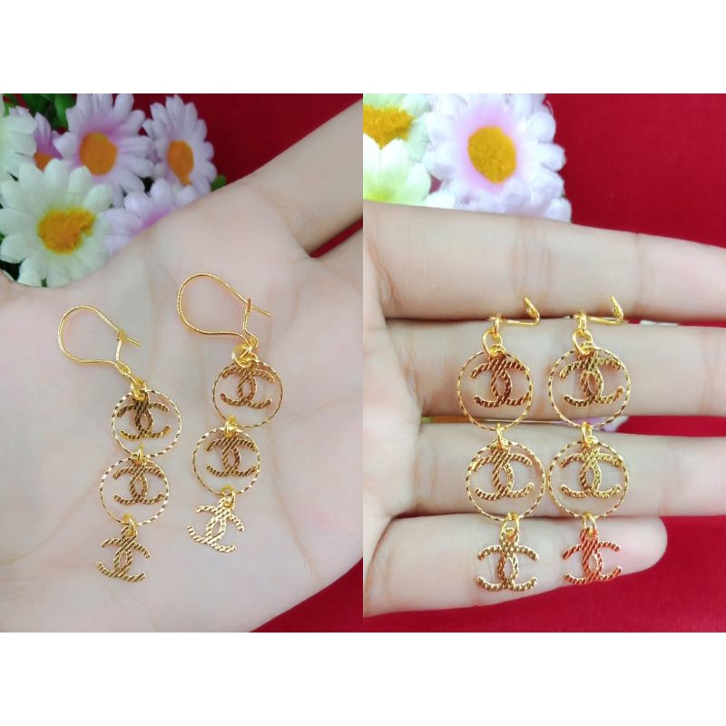 anting emas muda perhiasan wanita dewasa kadar 35%