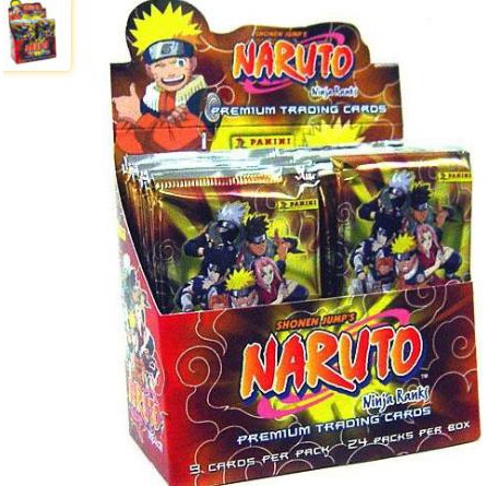 mainan anak tradisional trading card naruto set 20 lembar
