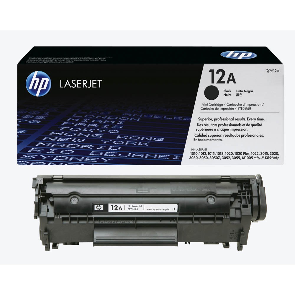 Toner HP 12 A - Q2612A Toner Printer HP Laserjet Q2612A Black - ORIGINAL 100%