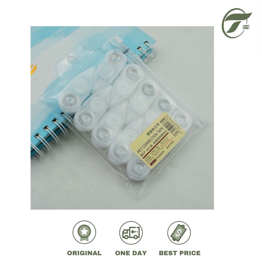 

CORRECTION TAPE MINI 80 P TRANSPARAN 10PCS/PACK KEMASAN ZIPPER YAMAYO