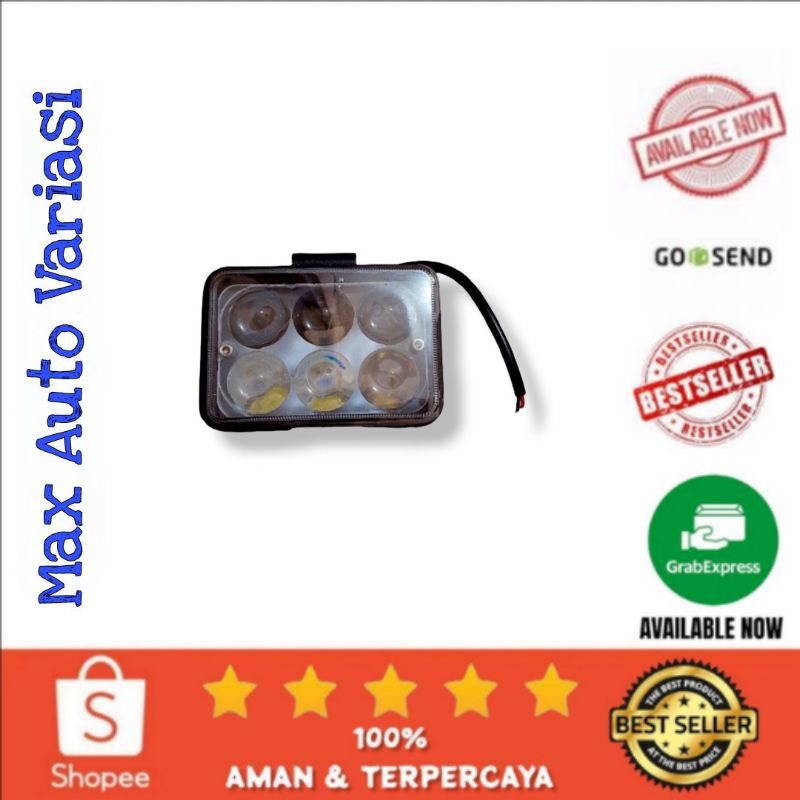 Foglamp / Lampu Sorot Kotak 6 LED Timbul SIFCO