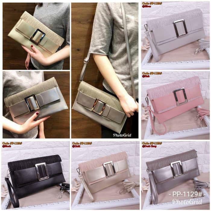 Dompet Clutch Wanita PP-1129 Tas Tangan Import - Handbag Korea - Tas Pesta Import MURAH JAKARTA