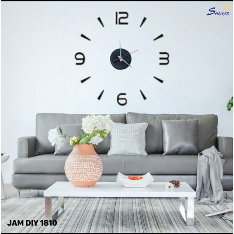 Jam Dinding Tempel DIY Kecil Shenar